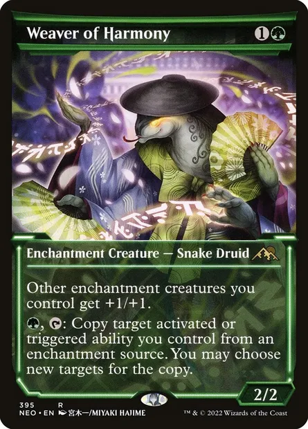 Weaver of Harmony, Magic card NEO 395 — Kamigawa: Neon Dynasty set