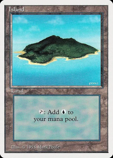 Île, carte Magic SUM 296 — extension Summer Magic / Edgar