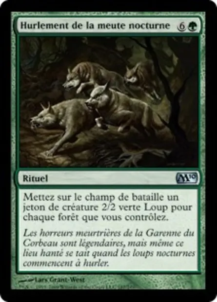 Hurlement de la meute nocturne, carte Magic M10 187 — extension Magic 2010