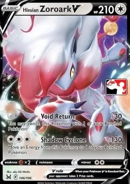 Zoroark de Hisui V, carte Pokémon PPS 146-4 — extension Play! Pokémon Prize Pack Series