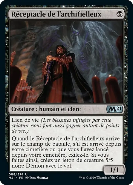 Réceptacle de l'archifielleux, carte Magic M21 88 — extension Core Set 2021