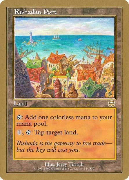 Port rishadan, carte Magic WC01 jt324 — extension World Championship Decks 2001