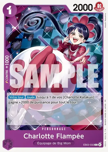 Charlotte Flampée, carte One Piece EB03-032 — extension ONE PIECE HEROINES EDITION