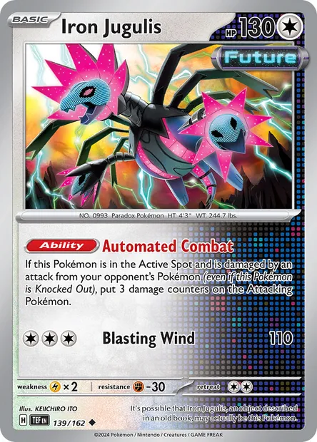 Iron Jugulis, Pokémon card TEF 139 — Temporal Forces set