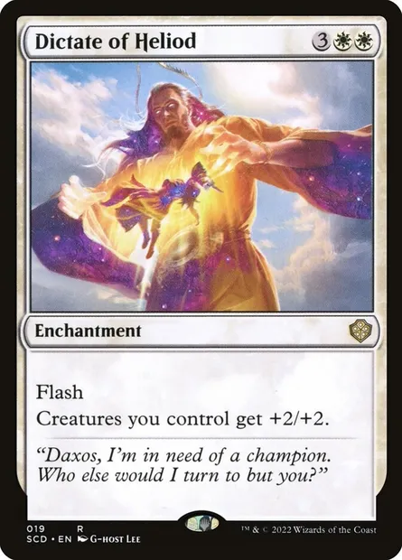 Précepte d'Héliode, carte Magic SCD 19 — extension Starter Commander Decks