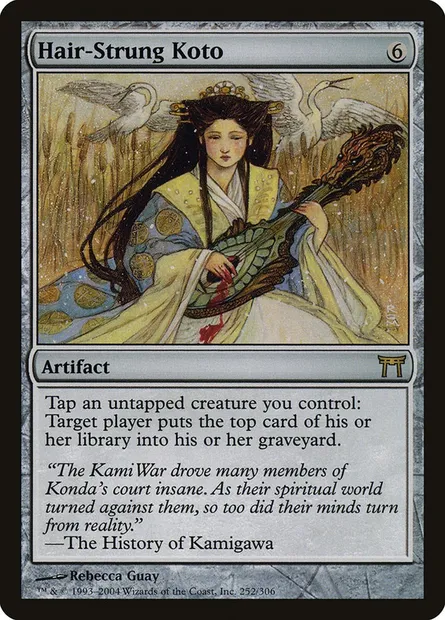 Hair-Strung Koto, Magic card CHK 252 — Champions of Kamigawa set