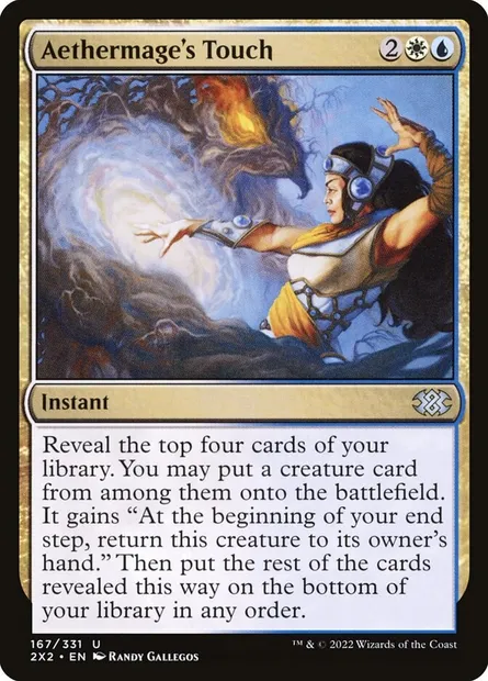 Aethermage's Touch, Magic card 2X2 167 — Double Masters 2022 set
