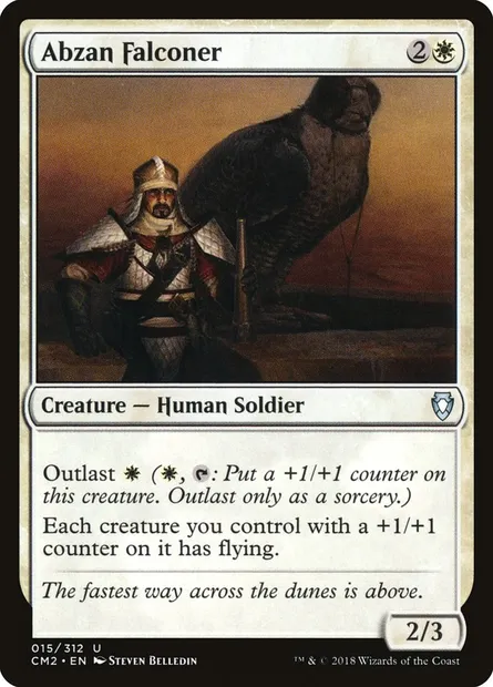 Abzan Falconer, Magic card CM2 15 — Commander Anthology Volume II set