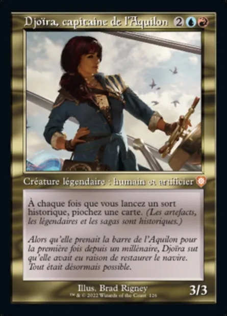 Djoïra, capitaine de l'Aquilon, carte Magic BRC 126 — extension The Brothers' War Commander