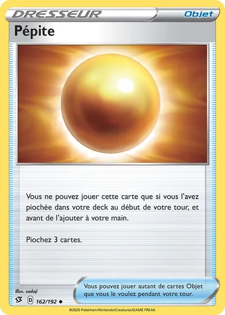 Pépite, carte Pokémon RCL 162 — extension Clash des Rebelles