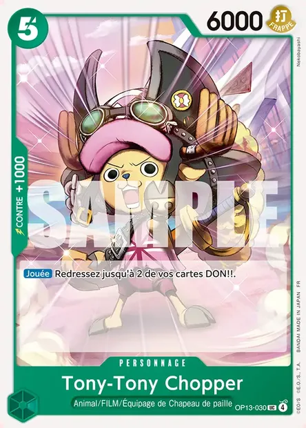 Tony-Tony Chopper, carte One Piece OP13-030 — extension SUCCESSEURS