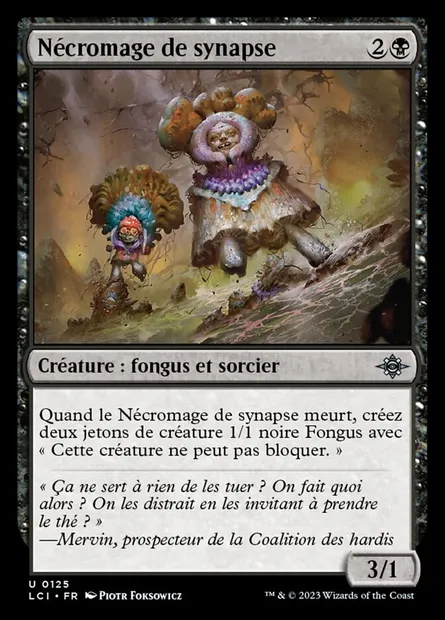 Nécromage de synapse, carte Magic LCI 125 — extension The Lost Caverns of Ixalan