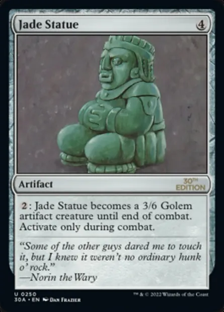 Statue de jade, carte Magic 30A 250 — extension 30th Anniversary Edition