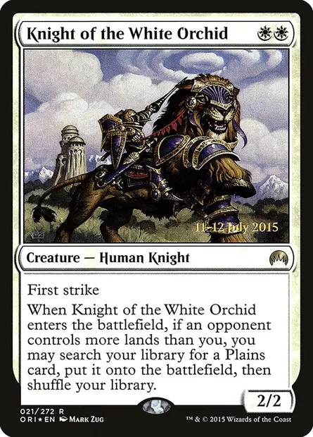 Chevalier de l'Orchidée blanche, carte Magic PORI 21s — extension Magic Origins Promos