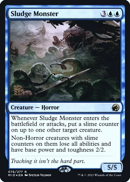 Sludge Monster, Magic card PMID 76s — Innistrad: Midnight Hunt Promos set