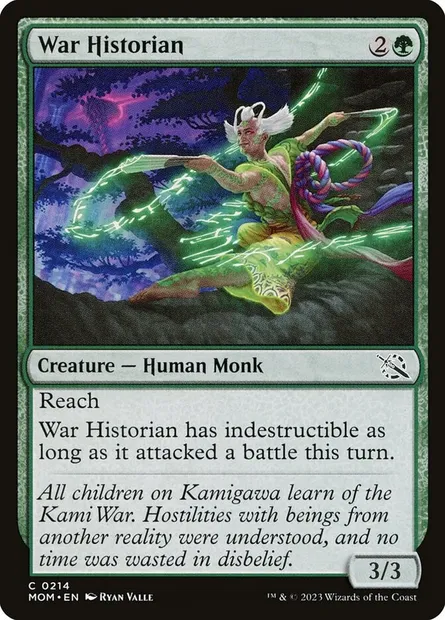 War Historian, Magic card MOM 214 — March of the Machine set