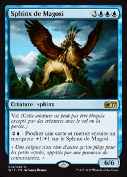 Sphinx de Magosi, carte Magic W17 12 — extension Welcome Deck 2017