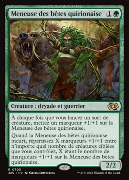 Meneuse des bêtes quirionaise, carte Magic J25 703 — extension Foundations Jumpstart