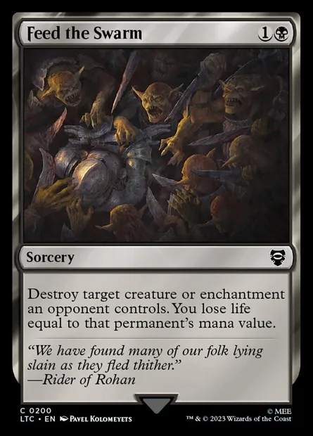 Feed the Swarm, Magic card LTC 200 — Tales of Middle-earth Commander set