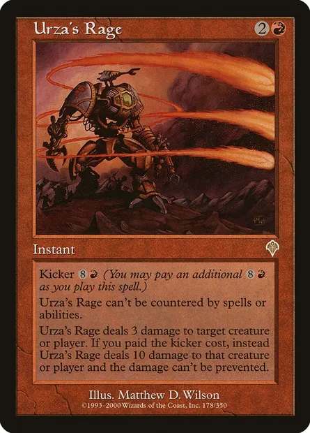 Urza's Rage, Magic card INV 178 — Invasion set