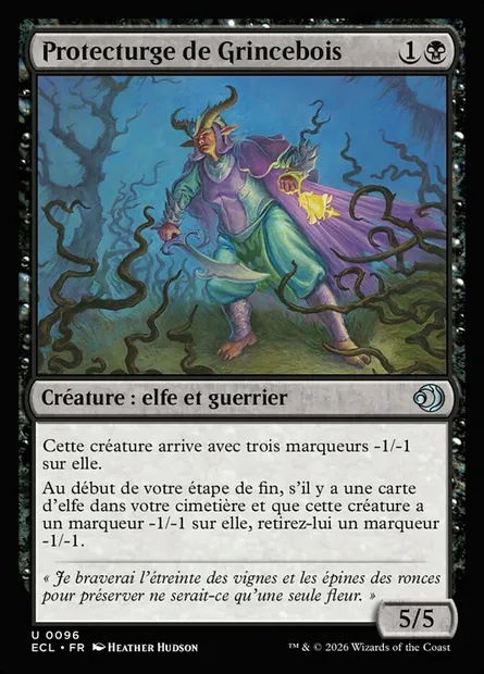 Protecturge de Grincebois, carte Magic ECL 96 — extension Lorwyn Eclipsed