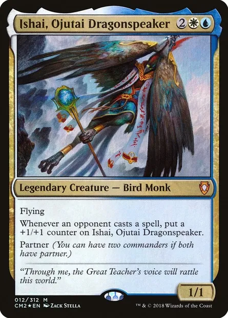 Ishai, Ojutai Dragonspeaker, Magic card CM2 12 — Commander Anthology Volume II set