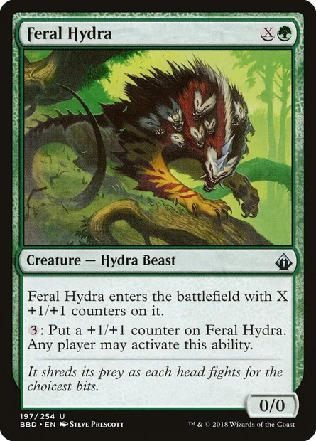 Hydre sauvage, carte Magic BBD 197 — extension Battlebond