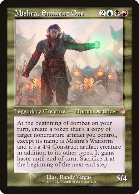 Mishra, Eminent One, Magic card BRC 1 — The Brothers' War Commander set