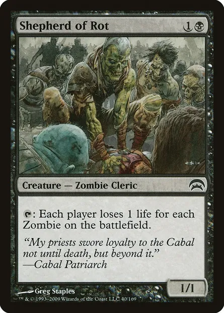 Berger de la putridité, carte Magic HOP 40 — extension Planechase