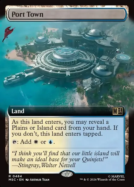 Port Town, Magic card MSC 484 — Marvel Super Heroes Commander set