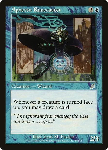 Aphetto Runecaster, Magic card SCG 28 — Scourge set