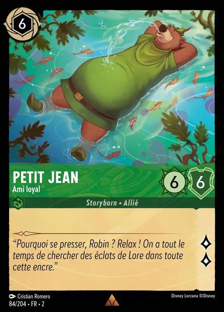 Petit Jean - Ami loyal, carte Disney Lorcana CH2-084 — extension L'Ascension des Floodborn