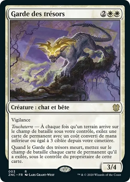 Garde des trésors, carte Magic ZNC 3 — extension Zendikar Rising Commander