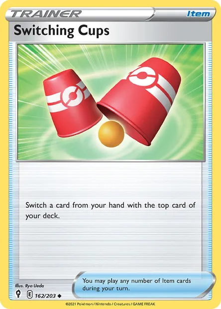 Switching Cups, Pokémon card EVS 162 — Evolving Skies set