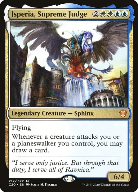 Isperia, Supreme Judge, Magic card C20 217 — Commander 2020 set