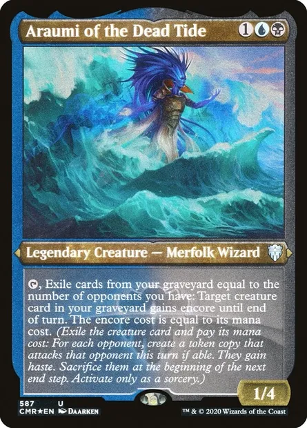 Araumi of the Dead Tide, Magic card CMR 587 — Commander Legends set