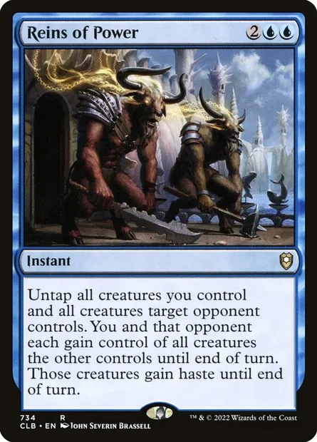 Reins of Power, Magic card CLB 734 — Commander Legends: Battle for Baldur's Gate set
