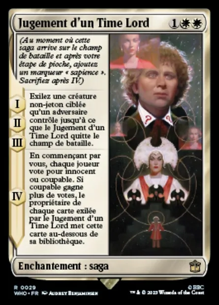 Jugement d'un Time Lord, carte Magic WHO 29 — extension Doctor Who
