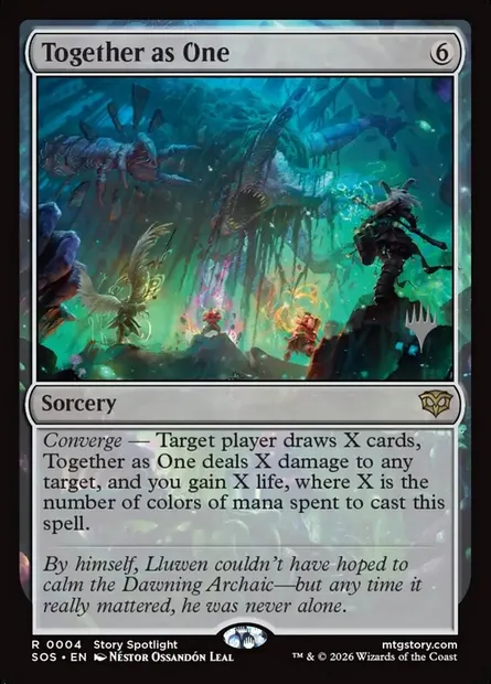 Together as One, Magic card PSOS 4p — Secrets of Strixhaven Promos set