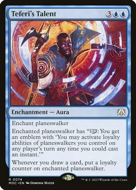 Teferi's Talent, Magic card MOC 74 — March of the Machine Commander set
