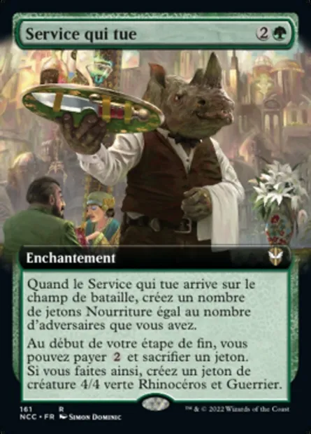 Service qui tue, carte Magic NCC 161 — extension New Capenna Commander