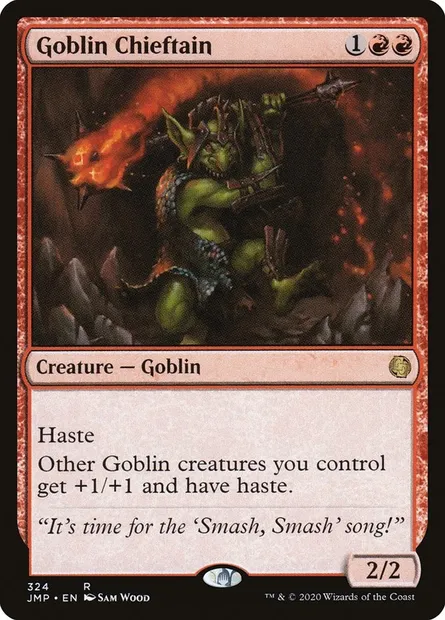 Goblin Chieftain, Magic card JMP 324 — Jumpstart set