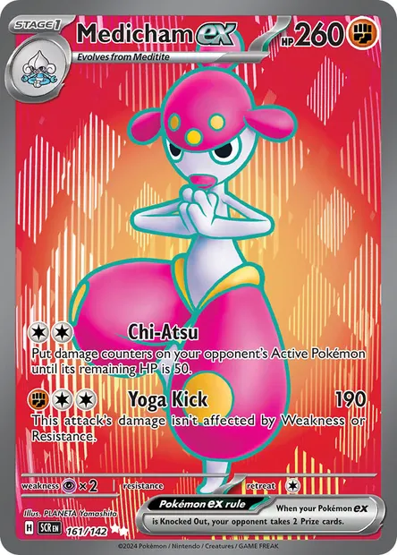 Medicham ex, Pokémon card SCR 161 — Stellar Crown set