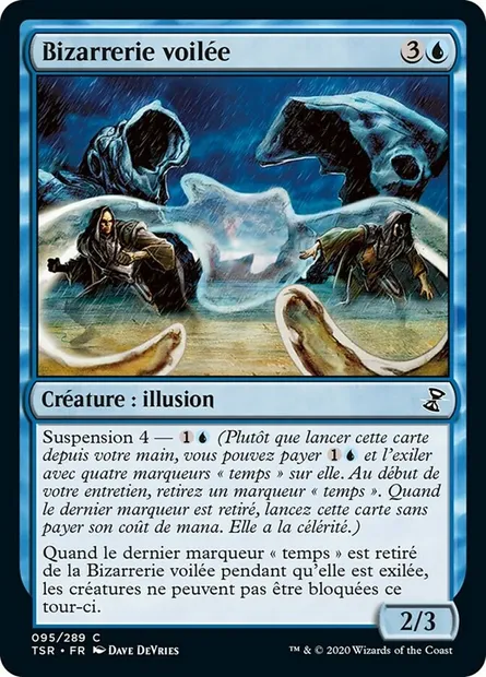 Bizarrerie voilée, carte Magic TSR 95 — extension Spirale Temporelle Remastered
