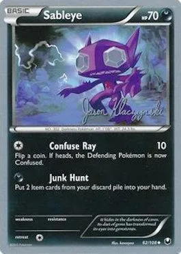 Sableye, Pokémon card WCD13 062 — World Championship Decks 2013 set