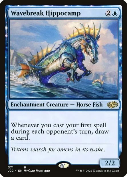 Wavebreak Hippocamp, Magic card J22 371 — Jumpstart 2022 set