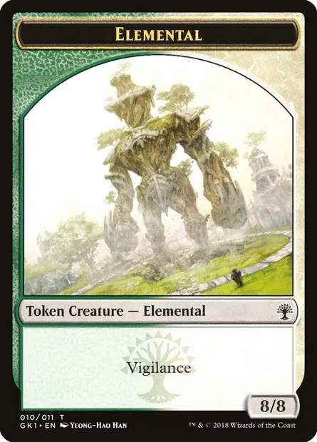 Elemental // Centaur, Magic card TGK1 10 — GRN Guild Kit Tokens set