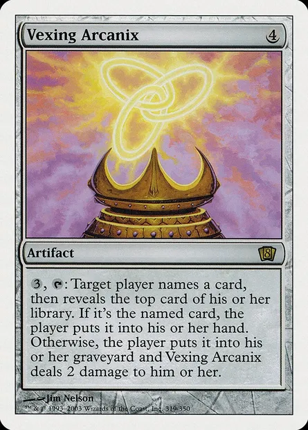 Arcanologue vexatoire, carte Magic 8ED 319 — extension Huitième Edition