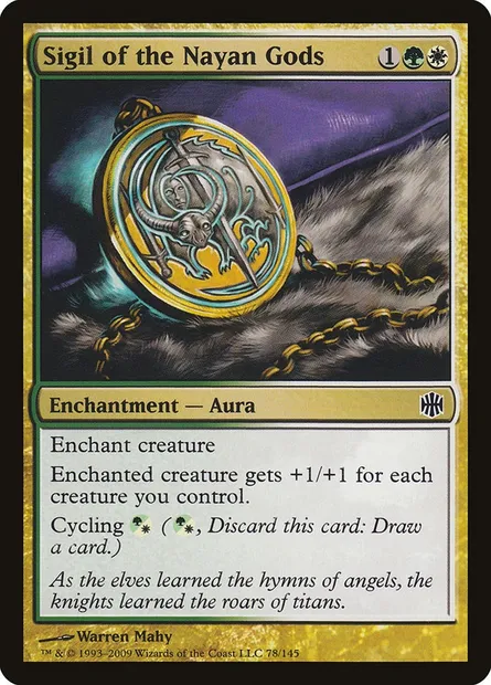 Sigil of the Nayan Gods, Magic card ARB 78 — Alara Reborn set