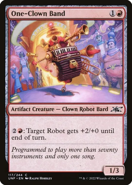 One-Clown Band, Magic card UNF 117 — Unfinity set